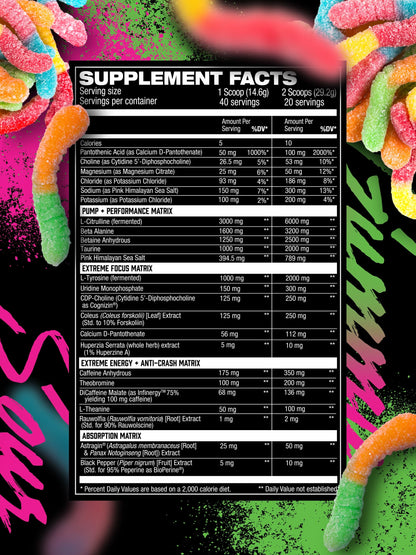 HOSSTILE HOSSTILITY AMPED HIGH STIM PRE-WORKOUT