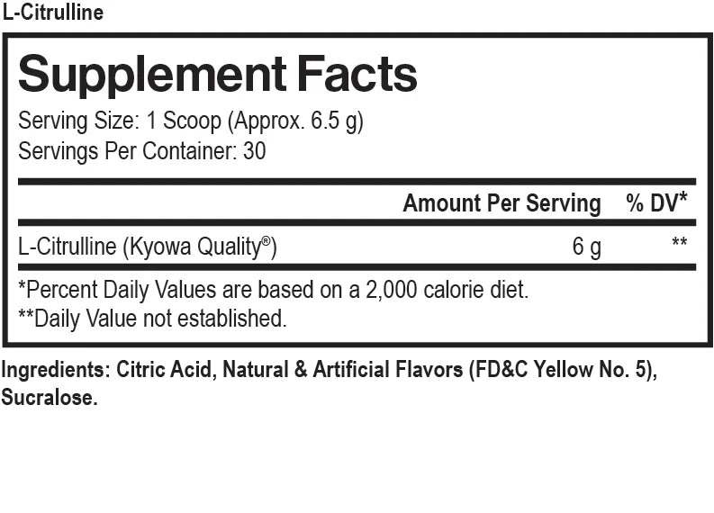 MAX MUSCLE L-CITRULLINE LEMONADE 195 GRAMS