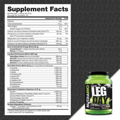 NUTRABIO LEG DAY 20/SRV