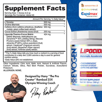EVOGEN LIPOCIDE IR (IN STORE ONLY)
