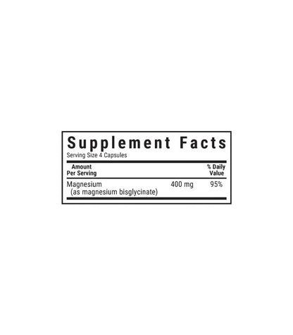 BLUEBONNET NUTRITION MAGNESIUM GLYCINATE 400MG 60 CAPS