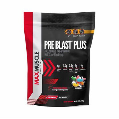 MAX MUSCLE PRE BLAST PLUS SOUR GUMMY