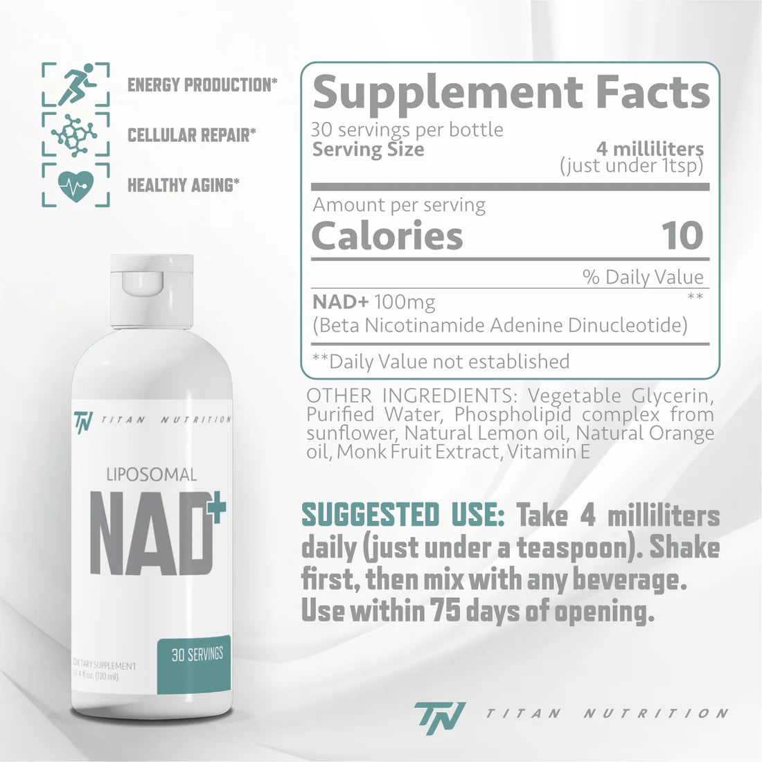 TITAN NUTRITION LIPOSOMAL NAD+