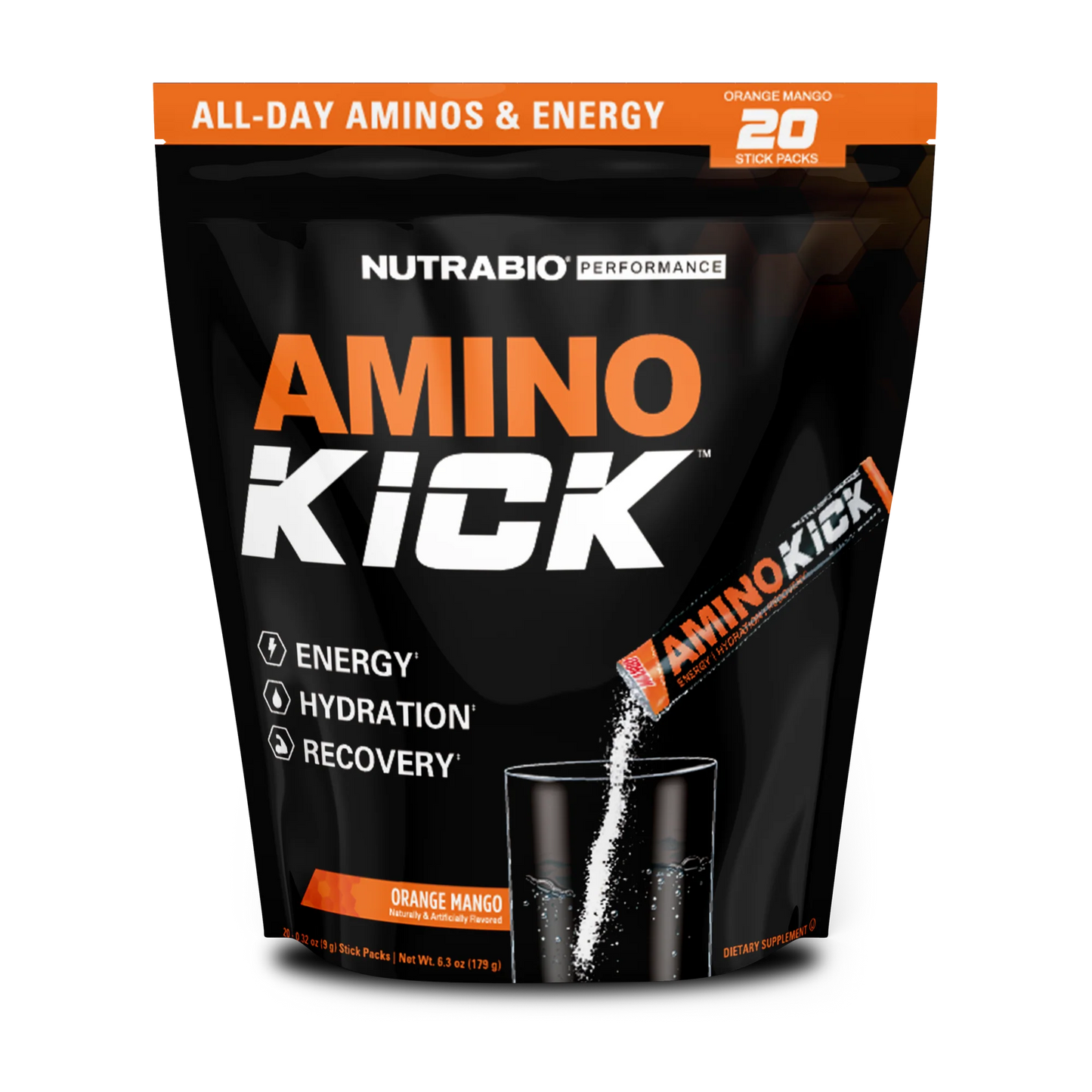 NUTRABIO AMINO KICK - 20 SERVING BAG