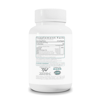 TITAN NUTRITION OMEGA3+ - FULL SPECTRUM OMEGA-3+ WITH DPA