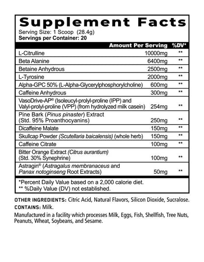 PANDA SUPPLEMENTS PREWORKOUT