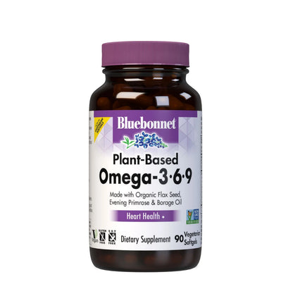 BLUEBONNET NUTRITION PLANT BASED OMEGA 3-6-9 1000 MG 90 SOFTGELS