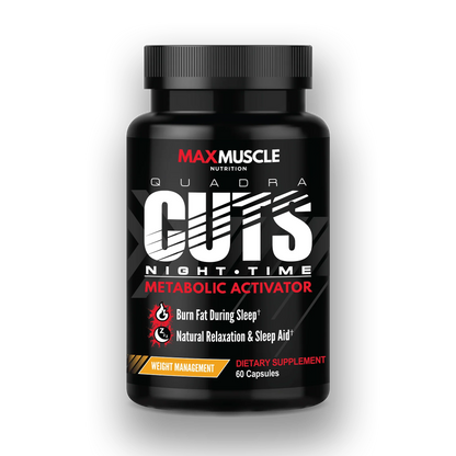 MAX MUSCLE QUADRA CUTS - NIGHT TIME 60 Caps