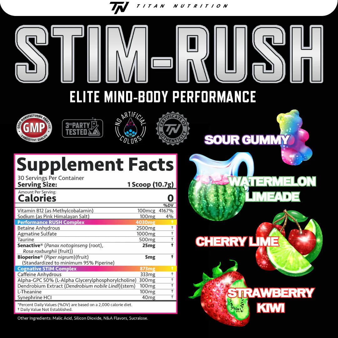 TITAN STIM-RUSH PREWORKOUT