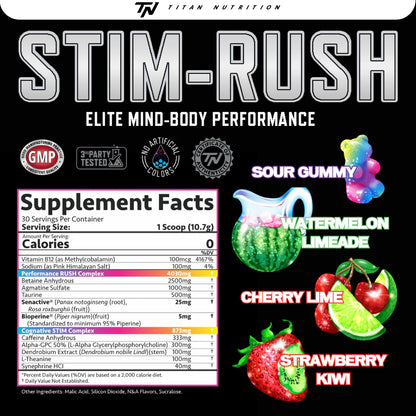 TITAN STIM-RUSH PREWORKOUT