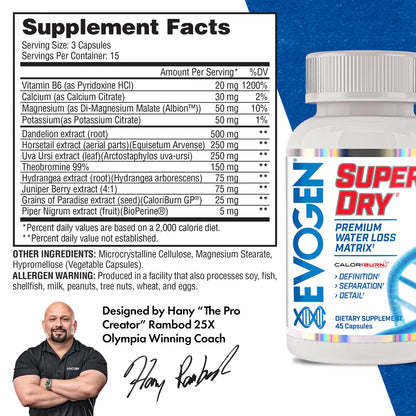 EVOGEN SUPER DRY 45 CAPS (IN STORE ONLY)