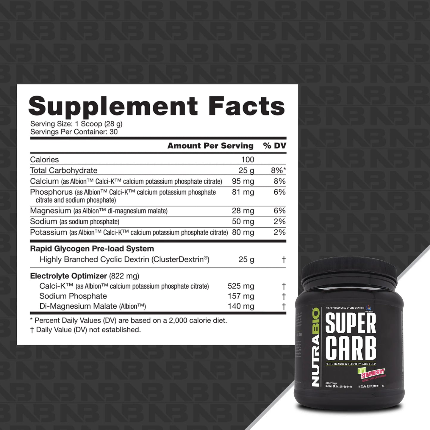 NUTRABIO SUPER CARB POWDER - 30/SRV