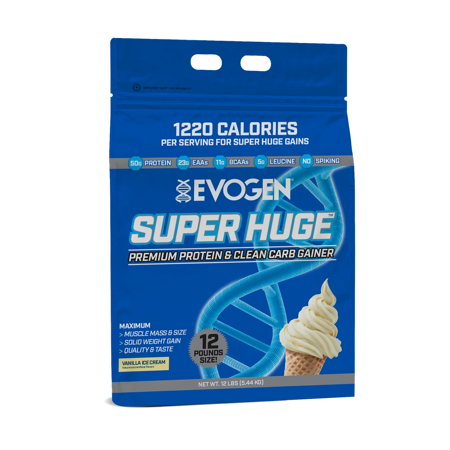 EVOGEN SUPER HUGE GAINER PROTEIN 12LBS (IN STORE ONLY)