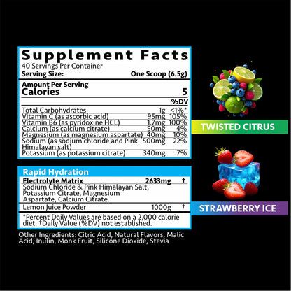 TITAN NUTRITION THIRST+ HYDRATION MATRIX