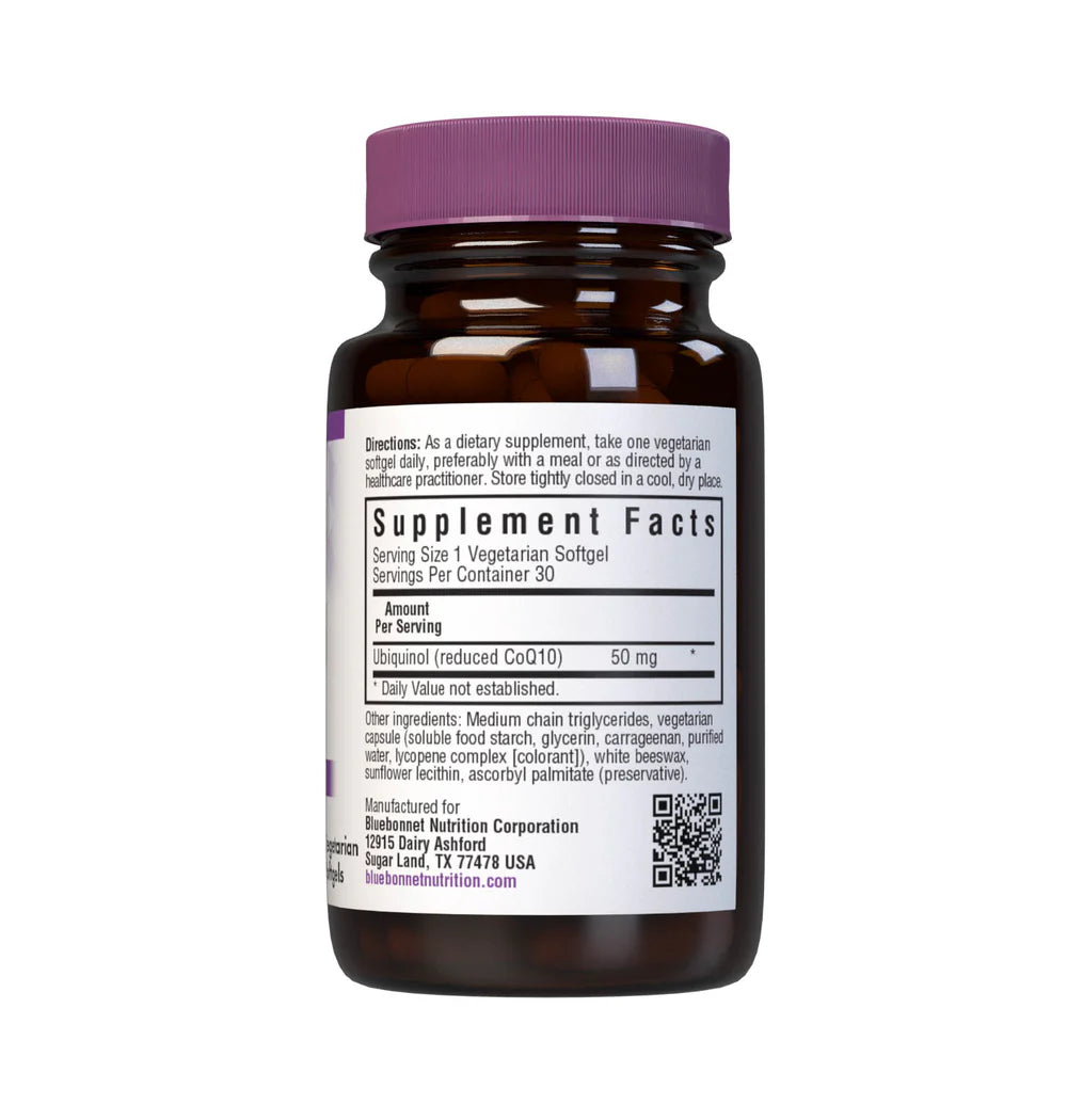 BLUEBONNET NUTRITION UBIQUINOL 50MG 30 SOFTGELS