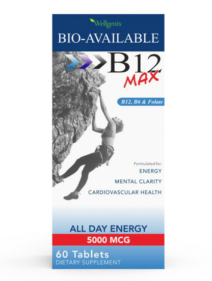 WELLGENIX VITAMIN B12 MAX 5000 MCG 60 TABS