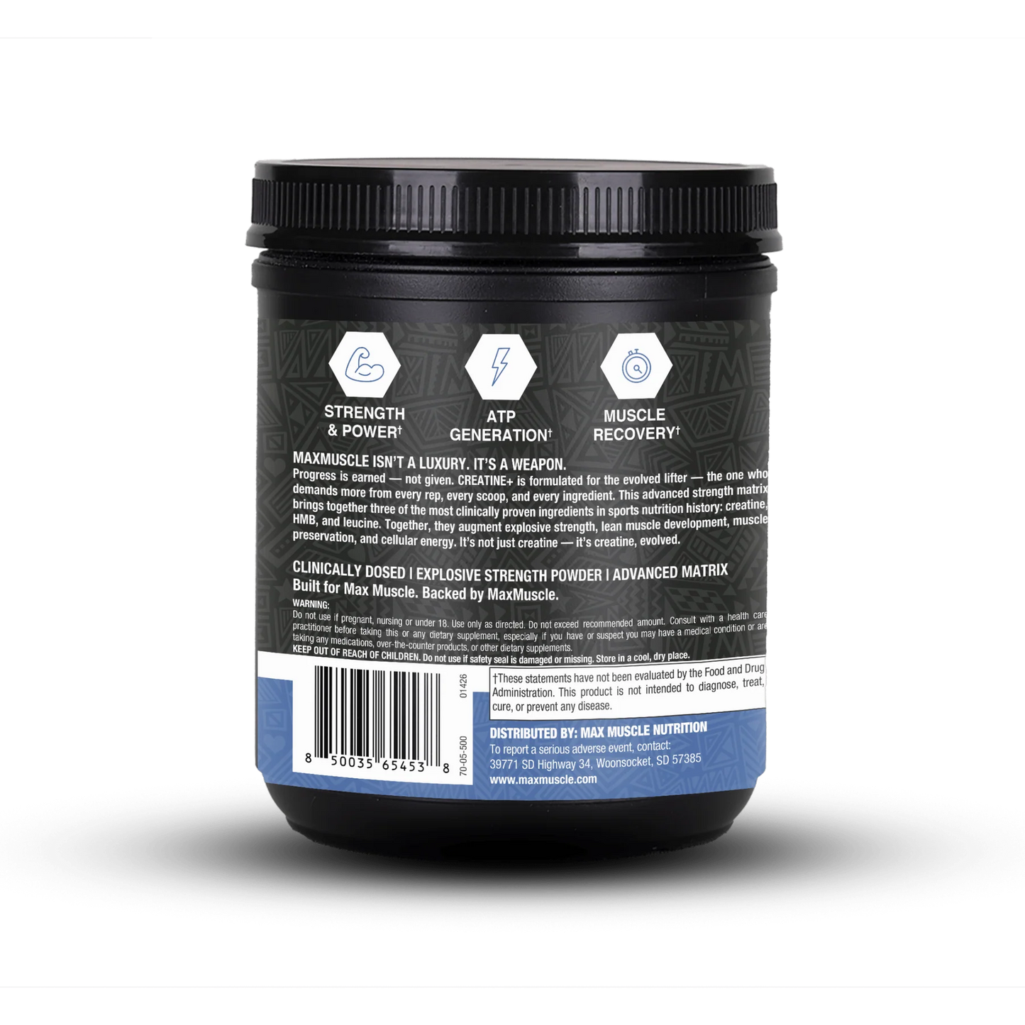 MAX MUSCLE CREATINE+ – ADVANCED STRENGTH MATRIX WITH CREATINE, HMB & LEUCINE