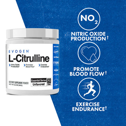 EVOGEN L-CITRULLINE NITRIC OXICIDE & ENDURANCE BOOST (IN STORE ONLY)