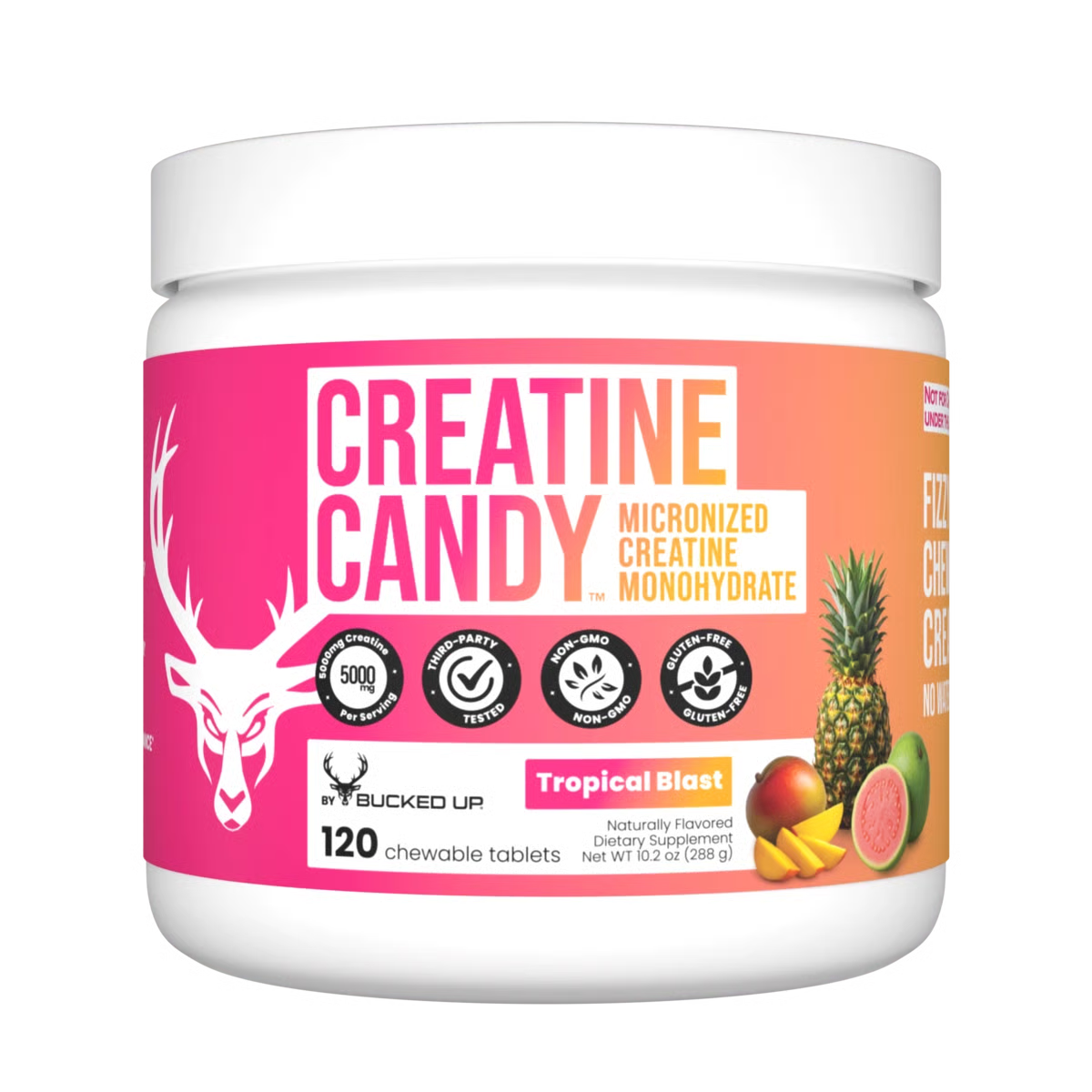 BUCKED UP CREATINE CANDY - CHEWABLE MICRONIZED CREATINE MONOHYDRATE