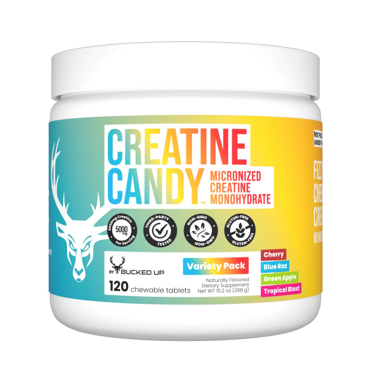 BUCKED UP CREATINE CANDY - CHEWABLE MICRONIZED CREATINE MONOHYDRATE