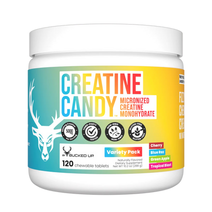 BUCKED UP CREATINE CANDY - CHEWABLE MICRONIZED CREATINE MONOHYDRATE